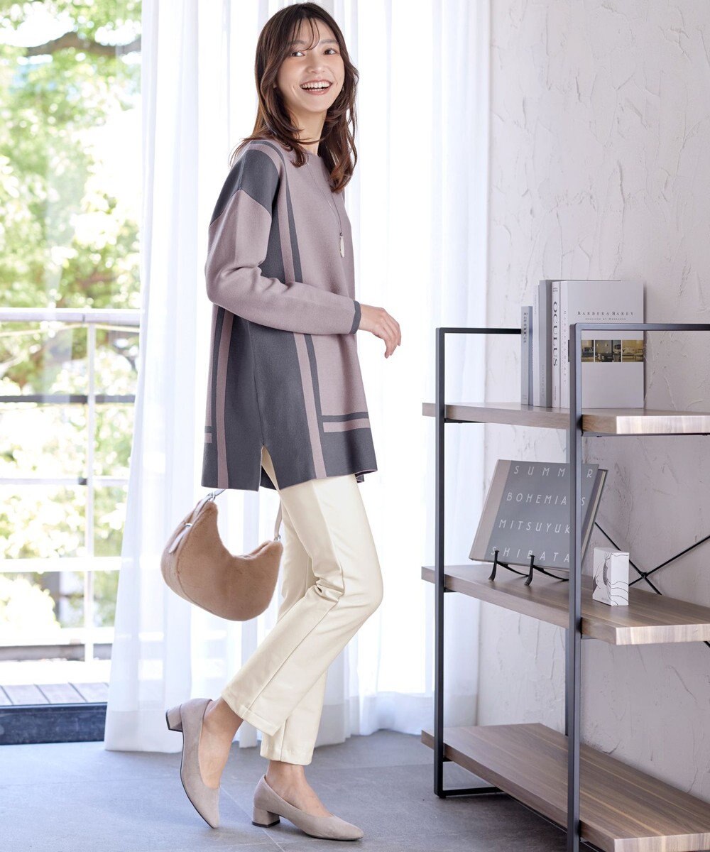 Tiaclasse 【安田美沙子さん着用・新色追加・日本製】すふれ起毛ストレートパンツ 