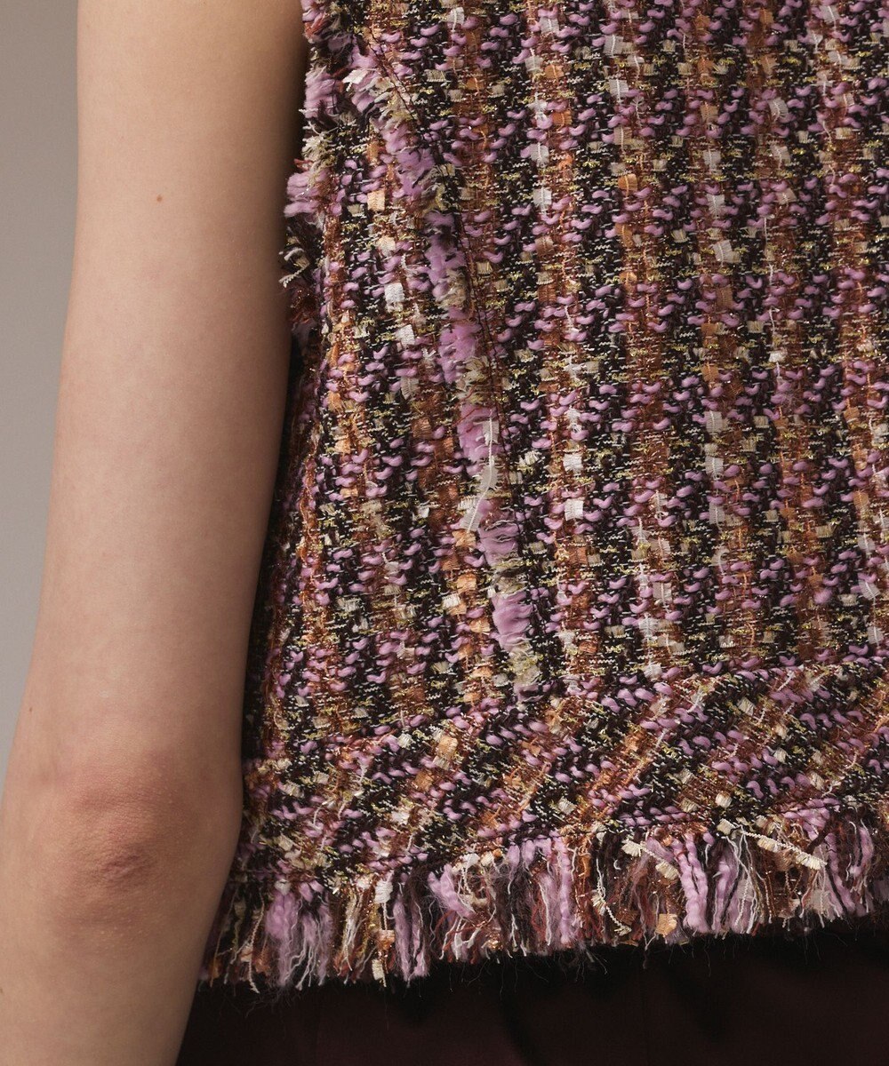 GRACE CONTINENTAL コンパクトツイードベスト 