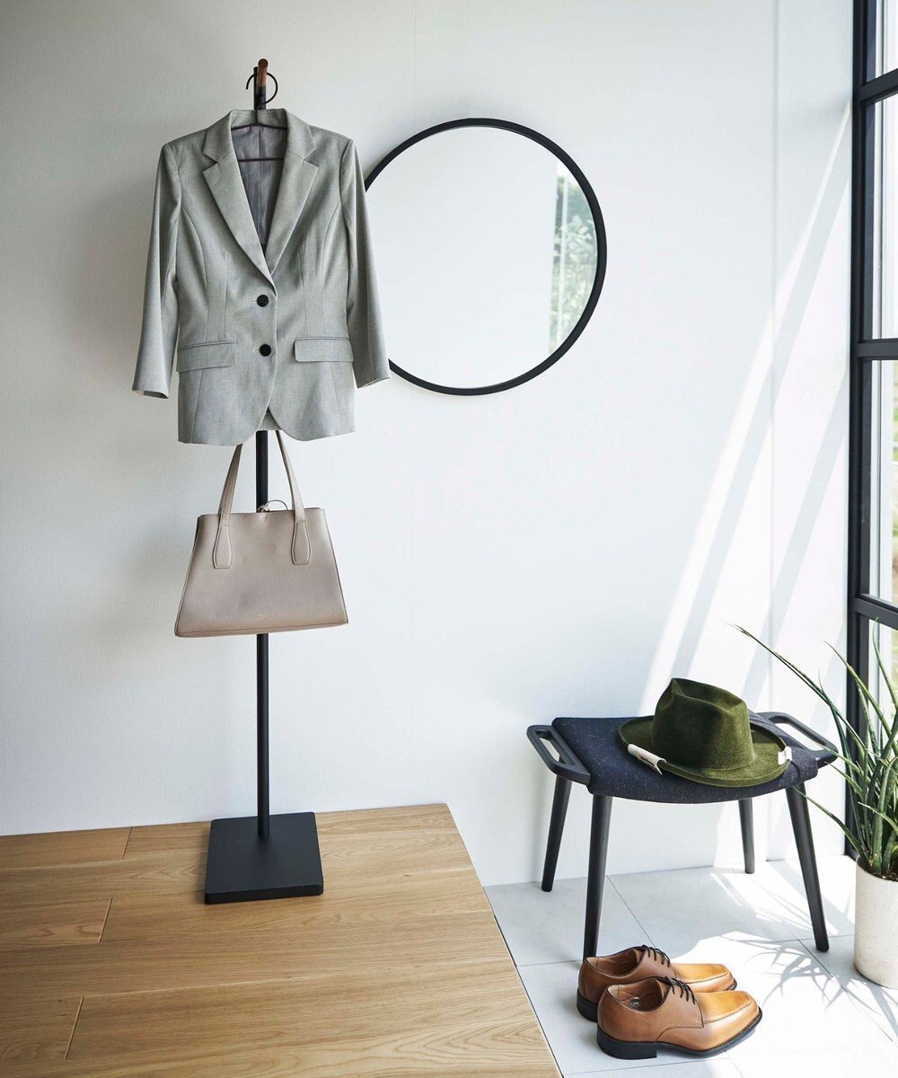 tower エントランスコートハンガー タワー ブラック 