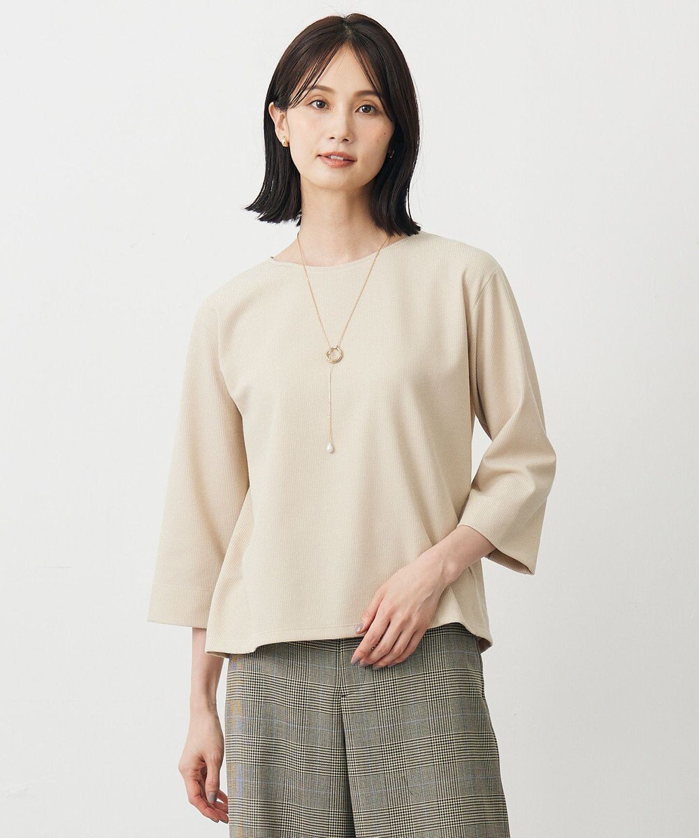 J.PRESS LADIES ラメ針抜き カットソー 