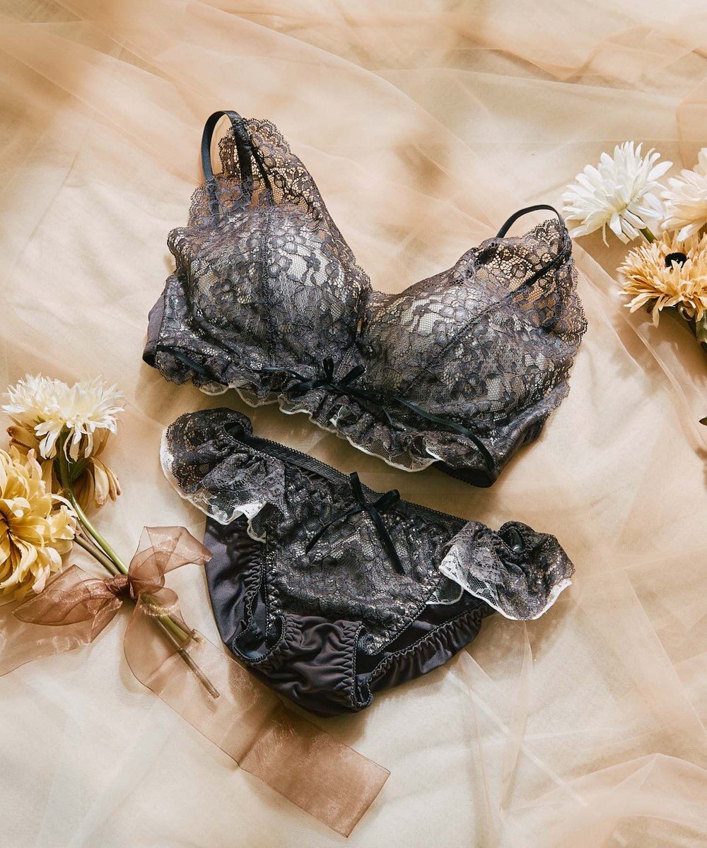 San-ai Resort（三愛水着楽園） レーシーバイカラーノンワイヤーブラセット 【northerly】 