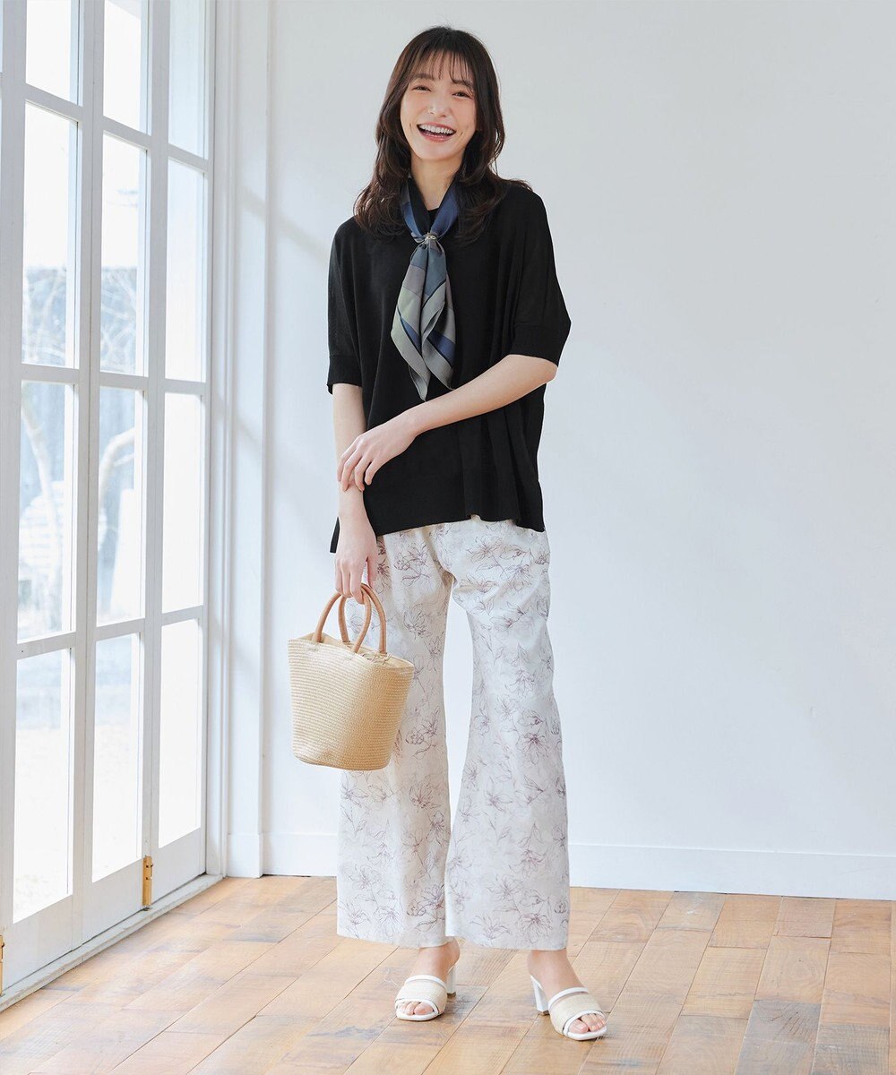 Tiaclasse 【洗える】サラサラUVシアーニットドルマントップス 