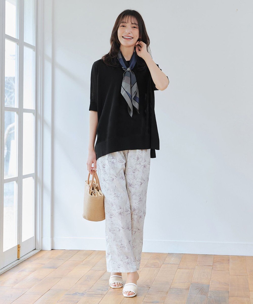 Tiaclasse 【洗える】サラサラUVシアーニットドルマントップス 