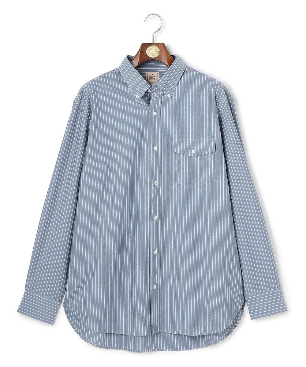 J.PRESS MEN 【KING SIZE】【KANEMASA JERSEY】ストライプボタンダウン シャツ 