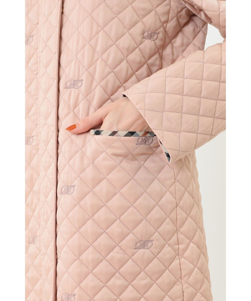 DAKS スウェードキルトコート 