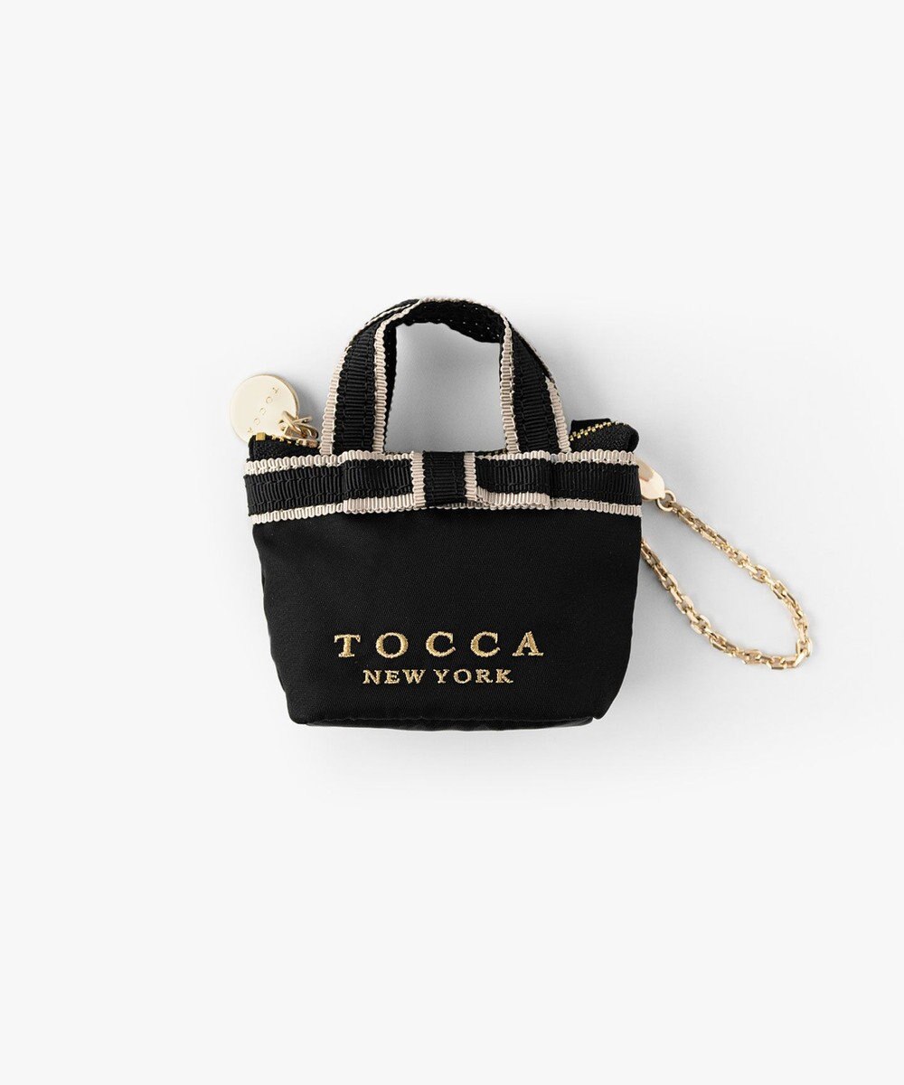 TOCCA 【新色に大人なベージュカラーが追加！】BICOLOR RIBBON MINI CHARM ミニチャームポーチ 