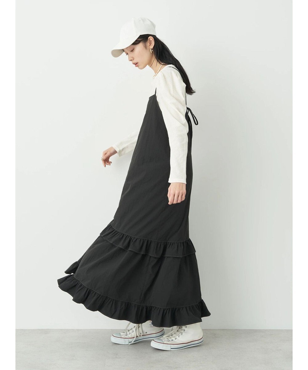 earth music&ecology パフスリーブクレープリブインナー 