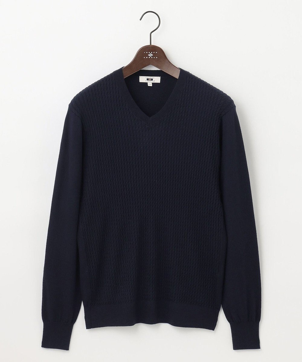 JOSEPH ABBOUD 【チクチクしない/イージーケア/3シーズン対応】 コンフォート Ｖネック セーター 