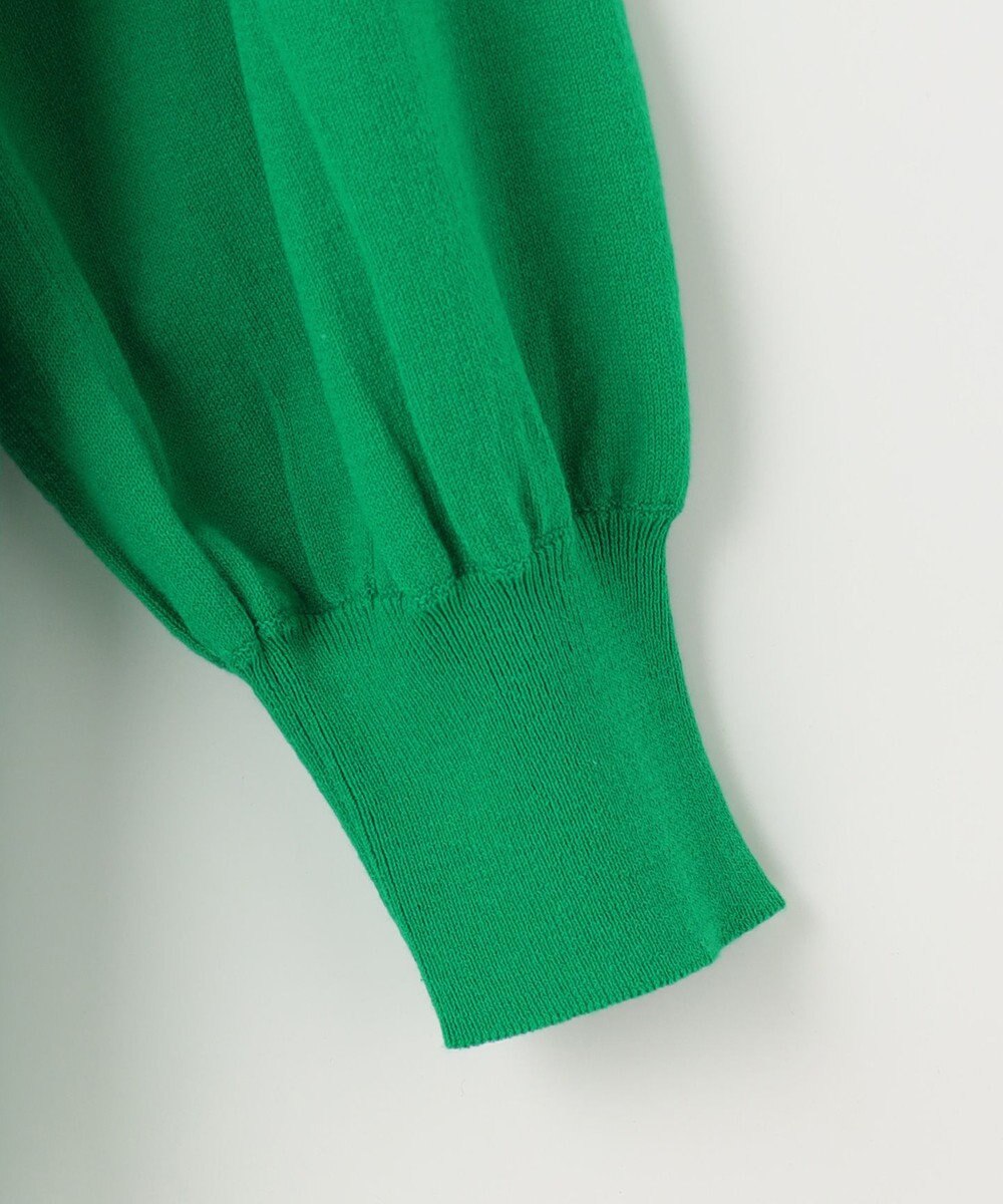 組曲 【ビジューボタン・アンサンブル対応】ハイゲージ ロングVネックカーディガン 