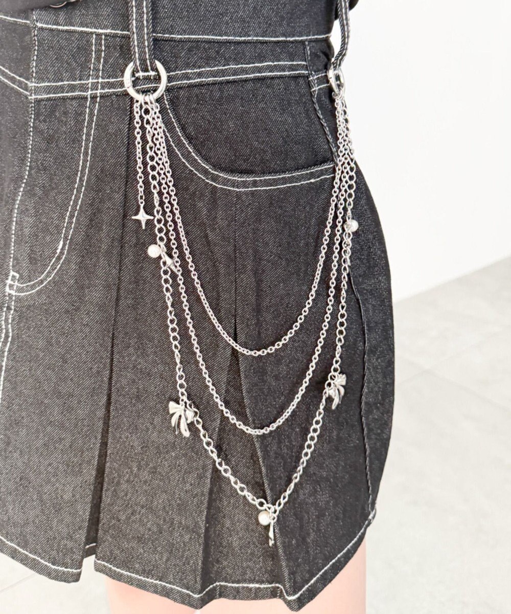 WEGO LパールMIXチャームウォレットチェーン 