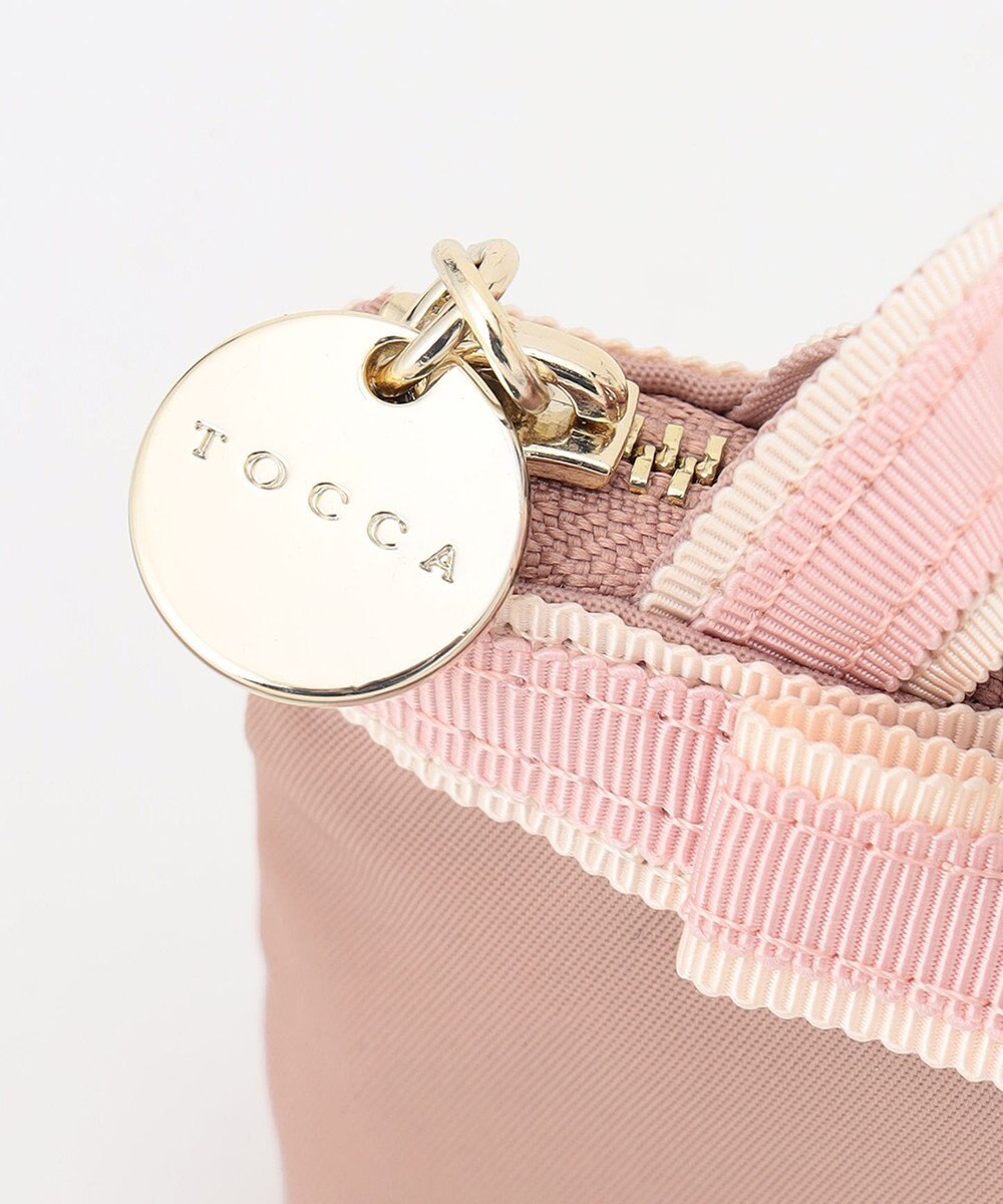 TOCCA 【新色に大人なベージュカラーが追加！】BICOLOR RIBBON MINI CHARM ミニチャームポーチ 