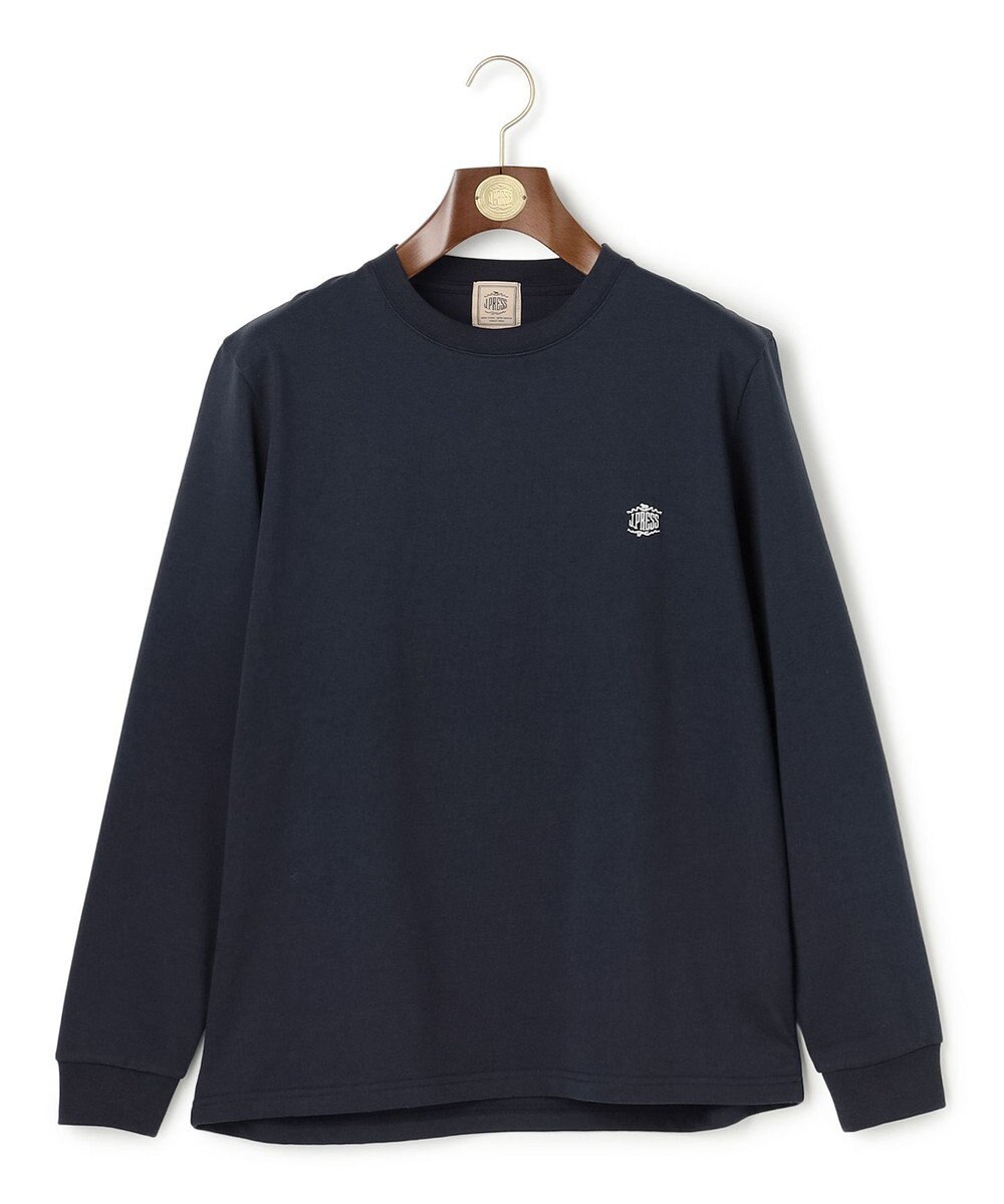 J.PRESS MEN オーバルワンポイント　ロングスリーブ Ｔシャツ 