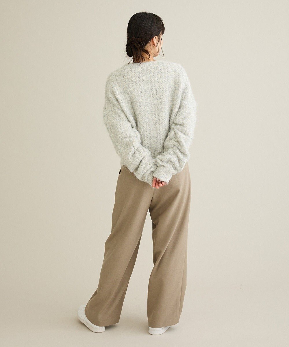 CRAFT STANDARD BOUTIQUE シャーリングスリーブニットプルオーバー 