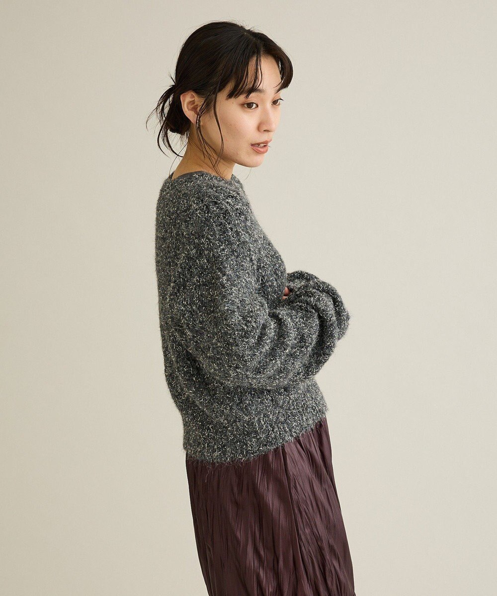 CRAFT STANDARD BOUTIQUE シャーリングスリーブニットプルオーバー 