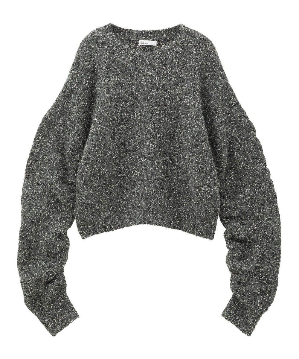 CRAFT STANDARD BOUTIQUE シャーリングスリーブニットプルオーバー 