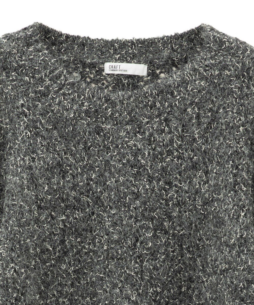 CRAFT STANDARD BOUTIQUE シャーリングスリーブニットプルオーバー 