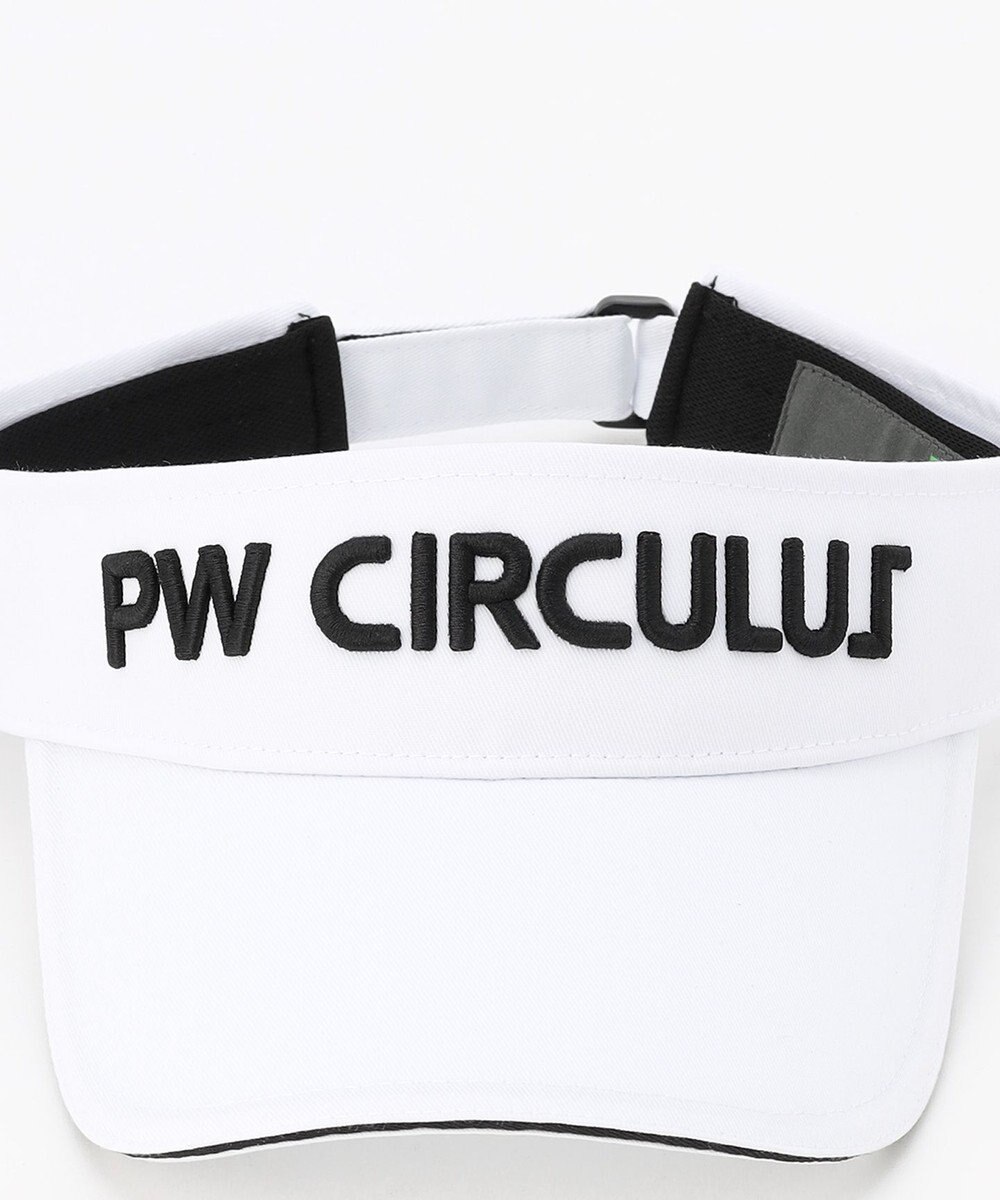 PW CIRCULUS 【UNISEX】3D刺繍 ベーシックサンバイザー ゴルフ 