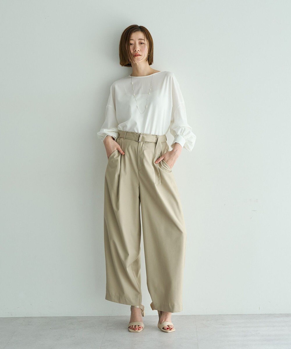 YECCA VECCA 2wayボリューム袖ブラウス 