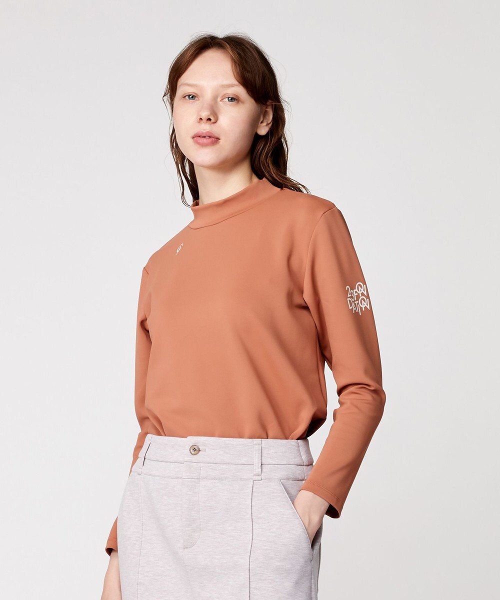 23区GOLF カラバリ豊富な8色展開【23Fondation/WOMEN】長袖 モックネックシャツ 
