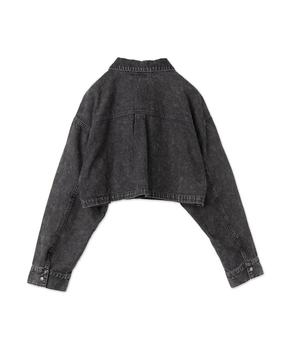 WEGO ヴィンテージウォッシュデニムショートシャツ 