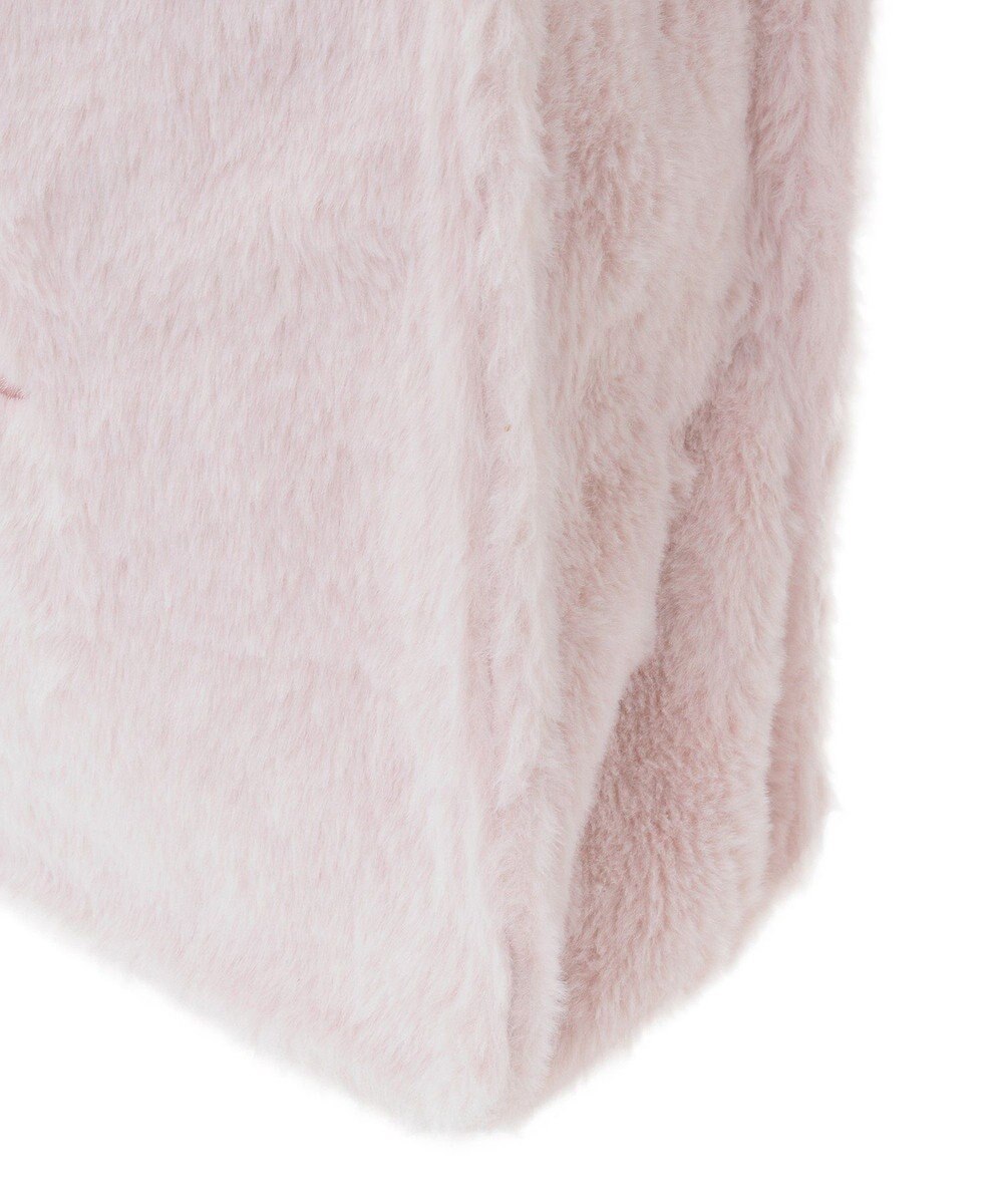 Maison de FLEUR ファーブランドロゴ刺繍スクエアトートバッグ 