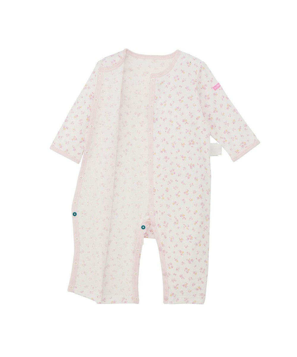 MIKI HOUSE HOT BISCUITS 【60-80cm】 フライス素材 カバーオール肌着 