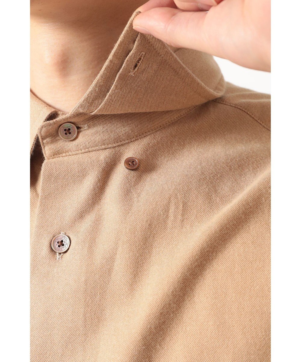 DAKS カシミヤタッチコットンシャツ 