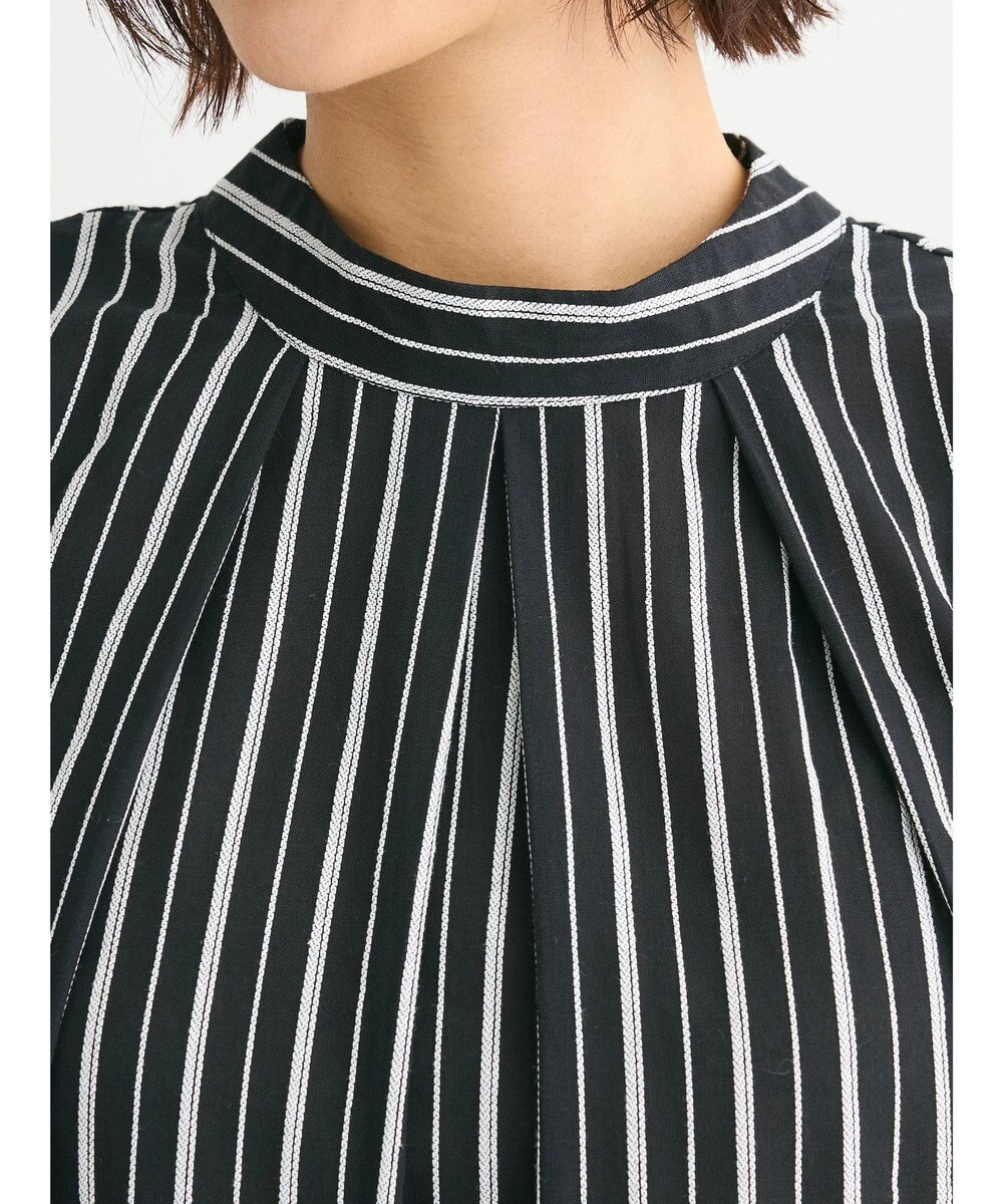 Green Parks ・ＥＬＥＮＣＡＲＥ　ＤＵＥ　ストライプフリルブラウス 