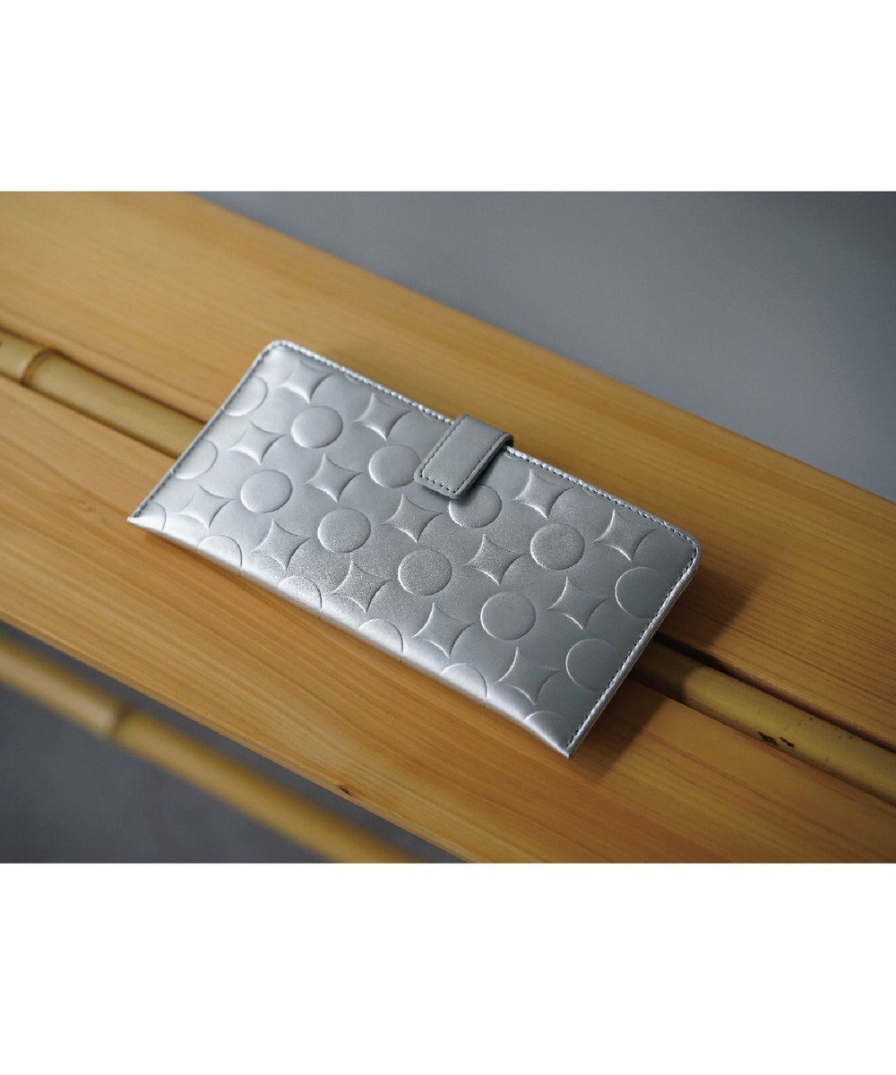 MIYABIYA La quoh with kirakaracho　南蛮七宝 エンボスレザー スリムウォレット 
