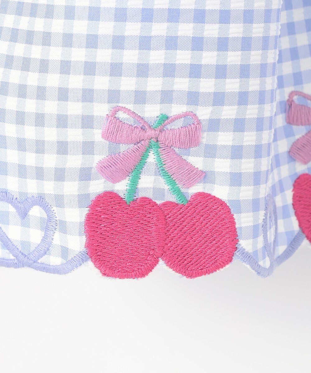 ANY KIDS ギンガム ドッキングワンピース 