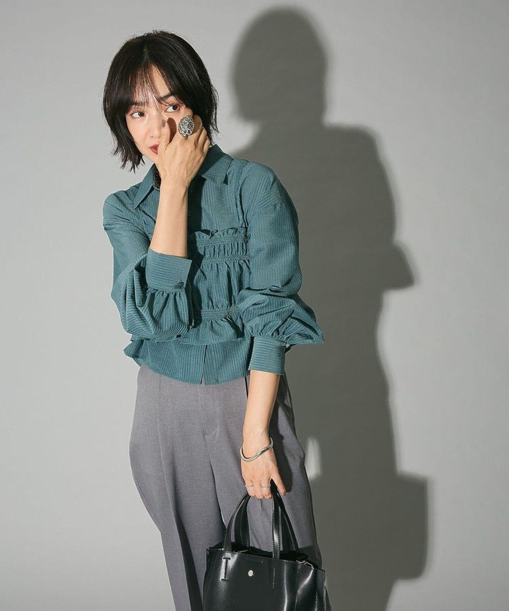 Green Parks ・ＥＬＥＮＣＡＲＥ　ＤＵＥ　ビスチェ付ショートシャツ 