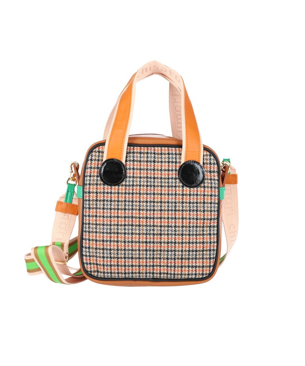tsumori chisato CARRY ウールチェック ショルダーバッグ 2way ミニバッグ 