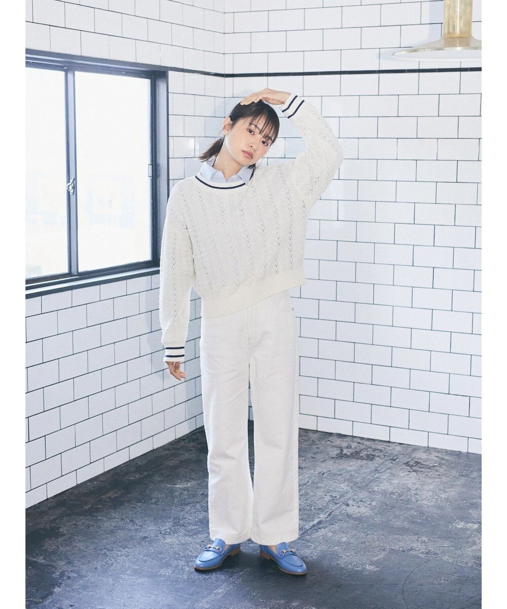 earth music&ecology コットンツイルバギーパンツ 