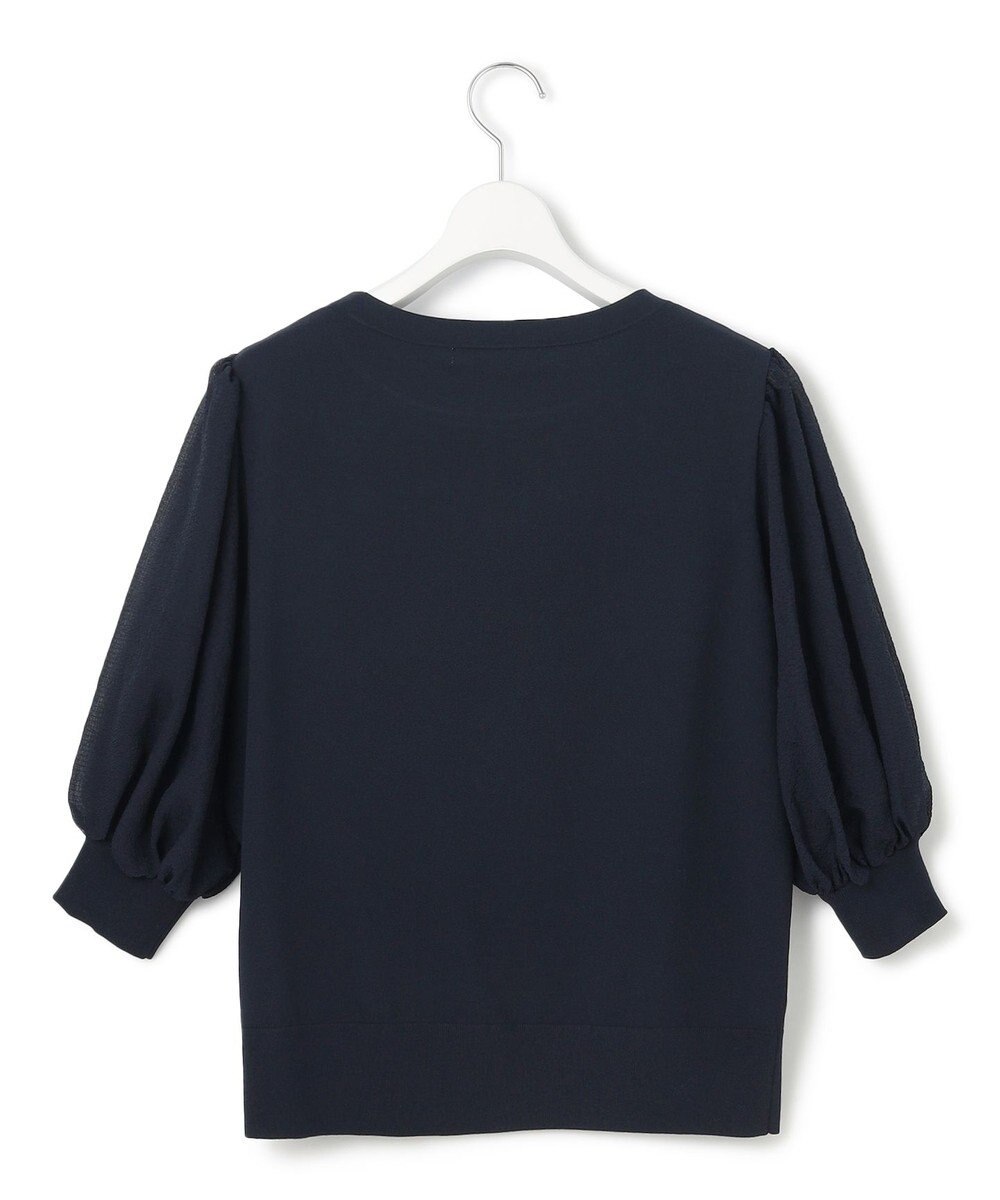 23区 【洗える】シアーチェッククロスコンビ ニット 