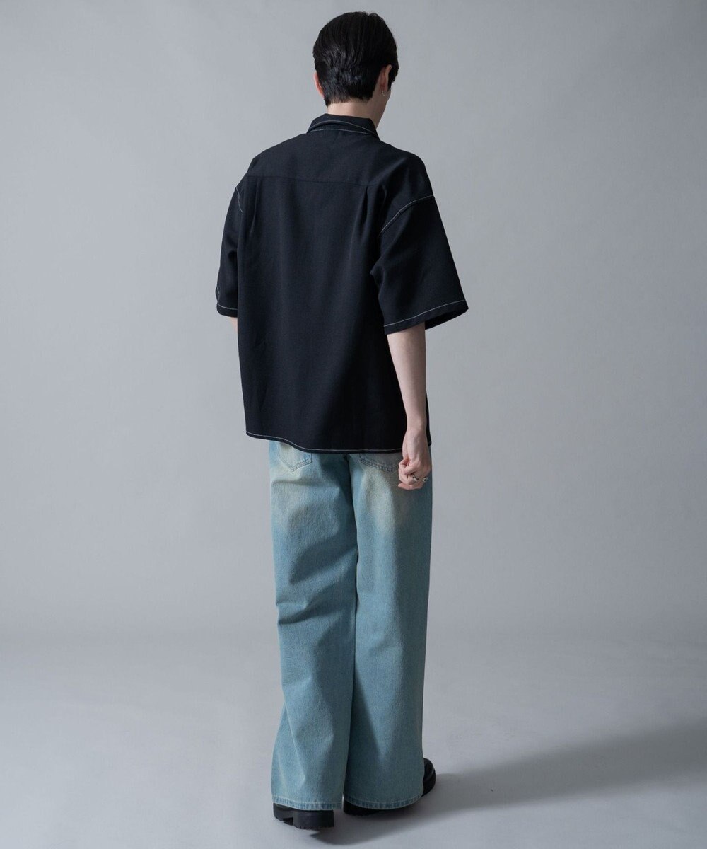 WEGO 【速乾/しわになりにくい/MLサイズ展開】ドライポリオープンカラーシャツ（SS） 