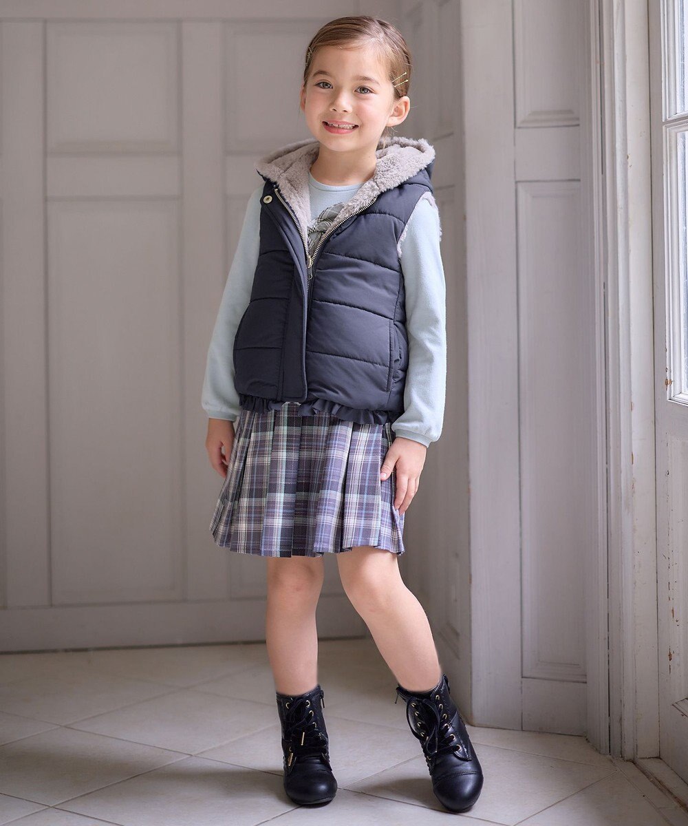 ANY KIDS ボア リバーシブル ベスト 