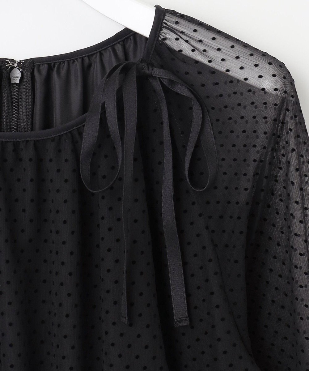 23区 【APPLAUDIR】シアードットフロッキー ドレス 