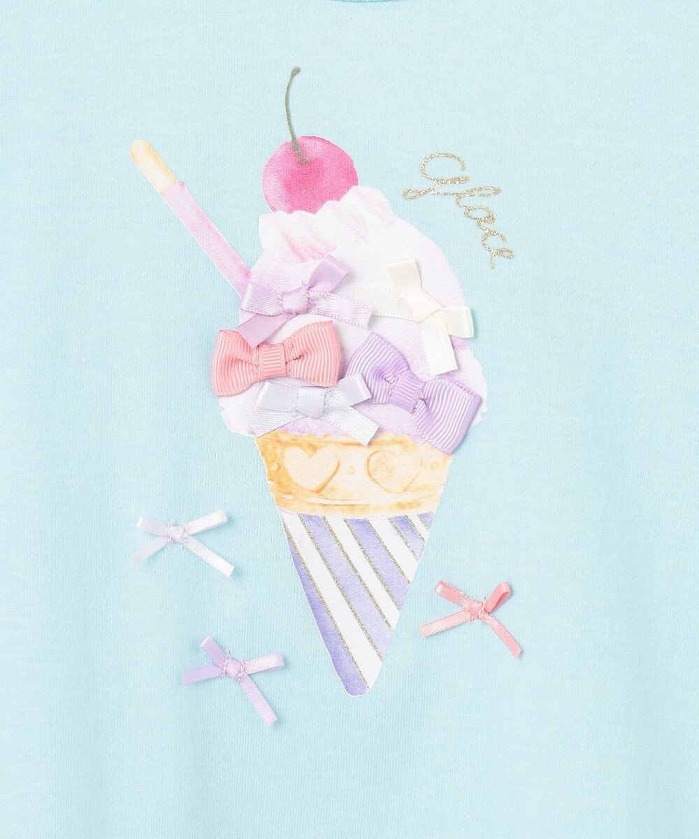 ANY KIDS 接触冷感 しろくま オフショルダー Tシャツ 