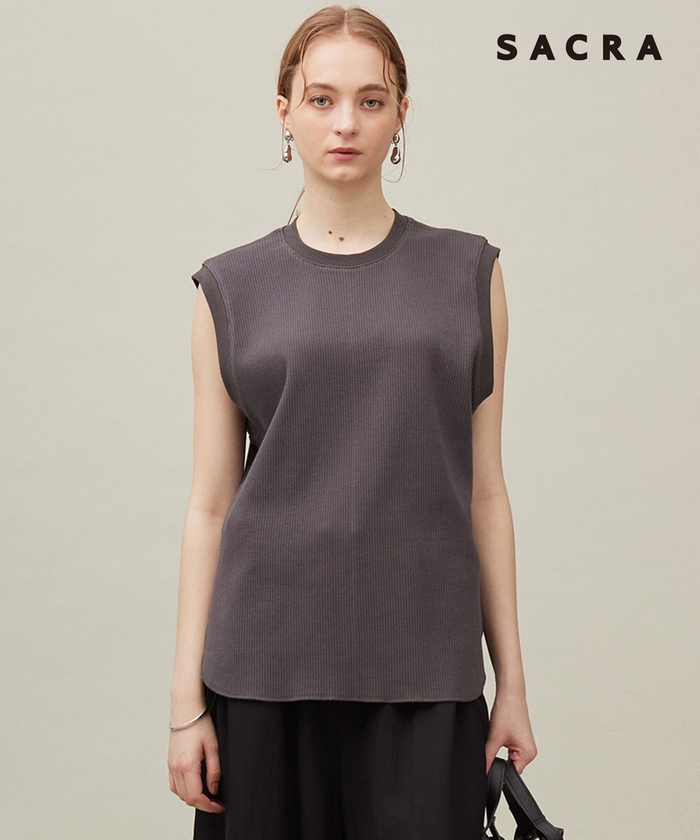 23区 【SACRA】ベアワッフル カットソー 