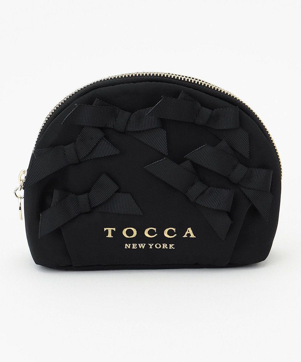 TOCCA OCTUPLE RIBBON POUCH ポーチ ブラック系