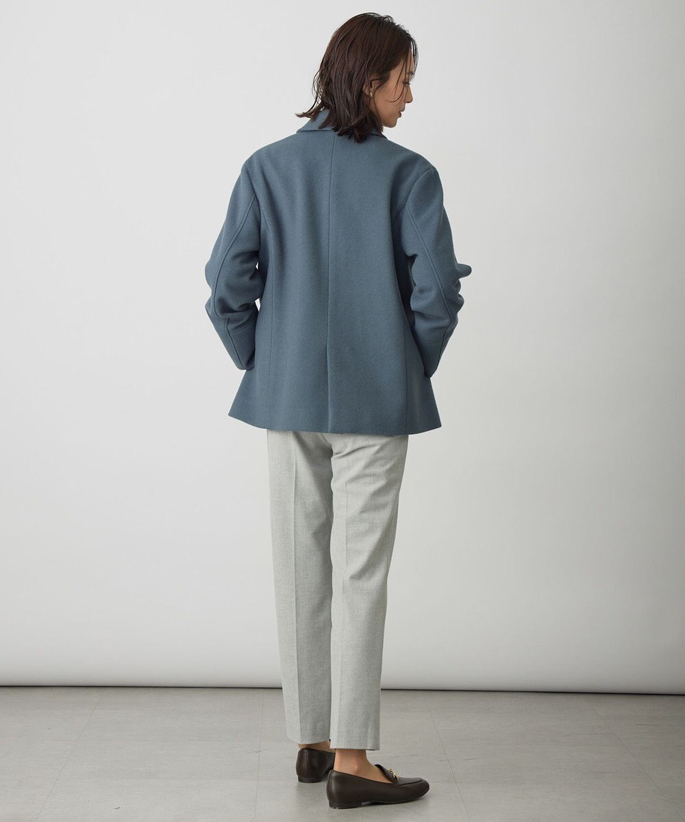 J.PRESS LADIES ショートビーバー ショート丈 ステンカラー コート 