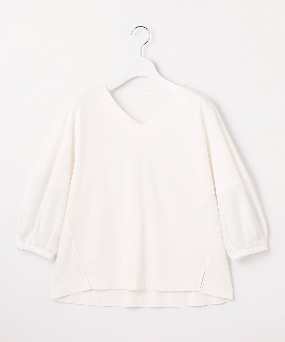 自由区 【洗える】エッセンシャルポンチ Vネックカットソー 