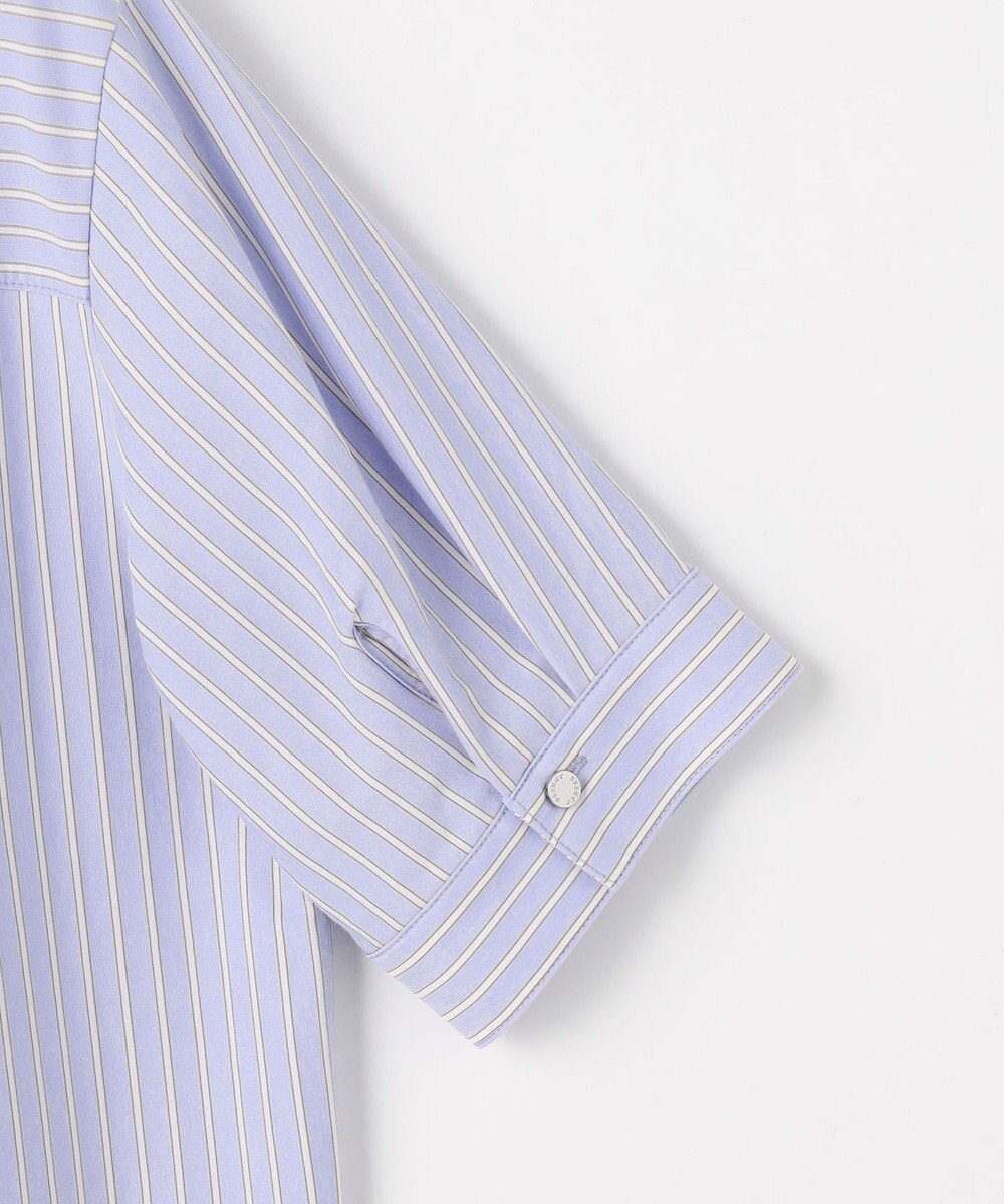 J.PRESS LADIES ドライコットン ストライプ ポロ カットソー 