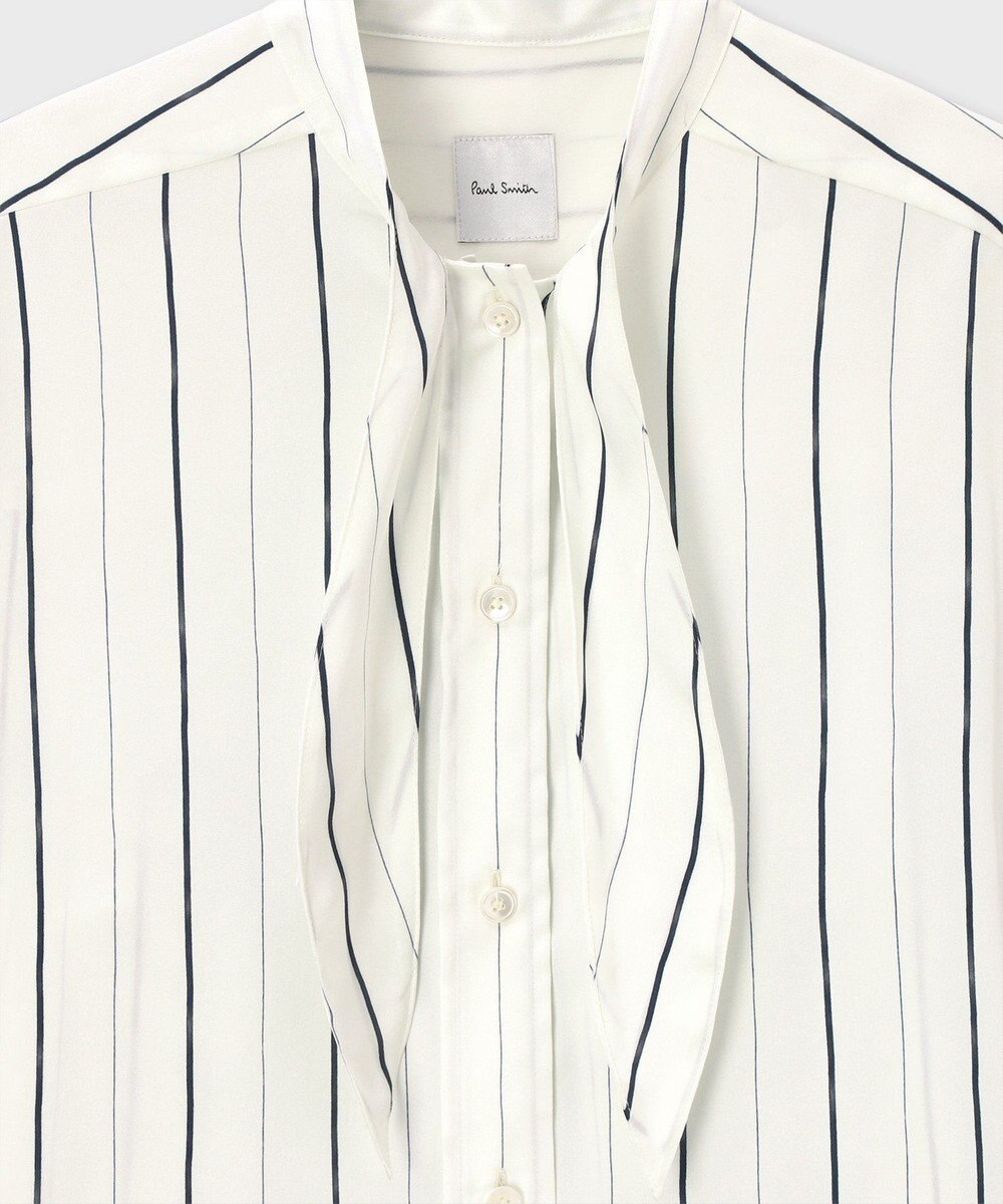 Paul Smith サテンストライプ ブラウス 