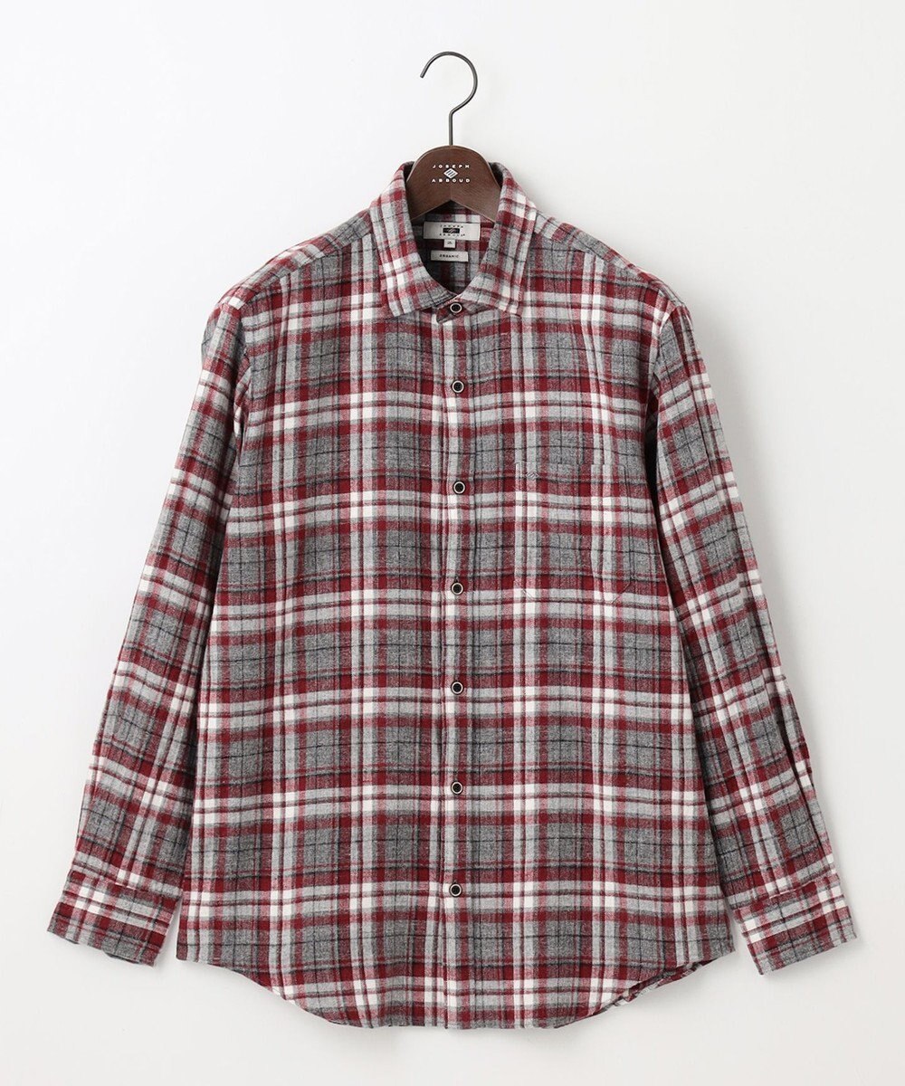 JOSEPH ABBOUD 【キングサイズ・柔らかな肌触り/暖かい】 ラフィーコットンフランネルシャツ 