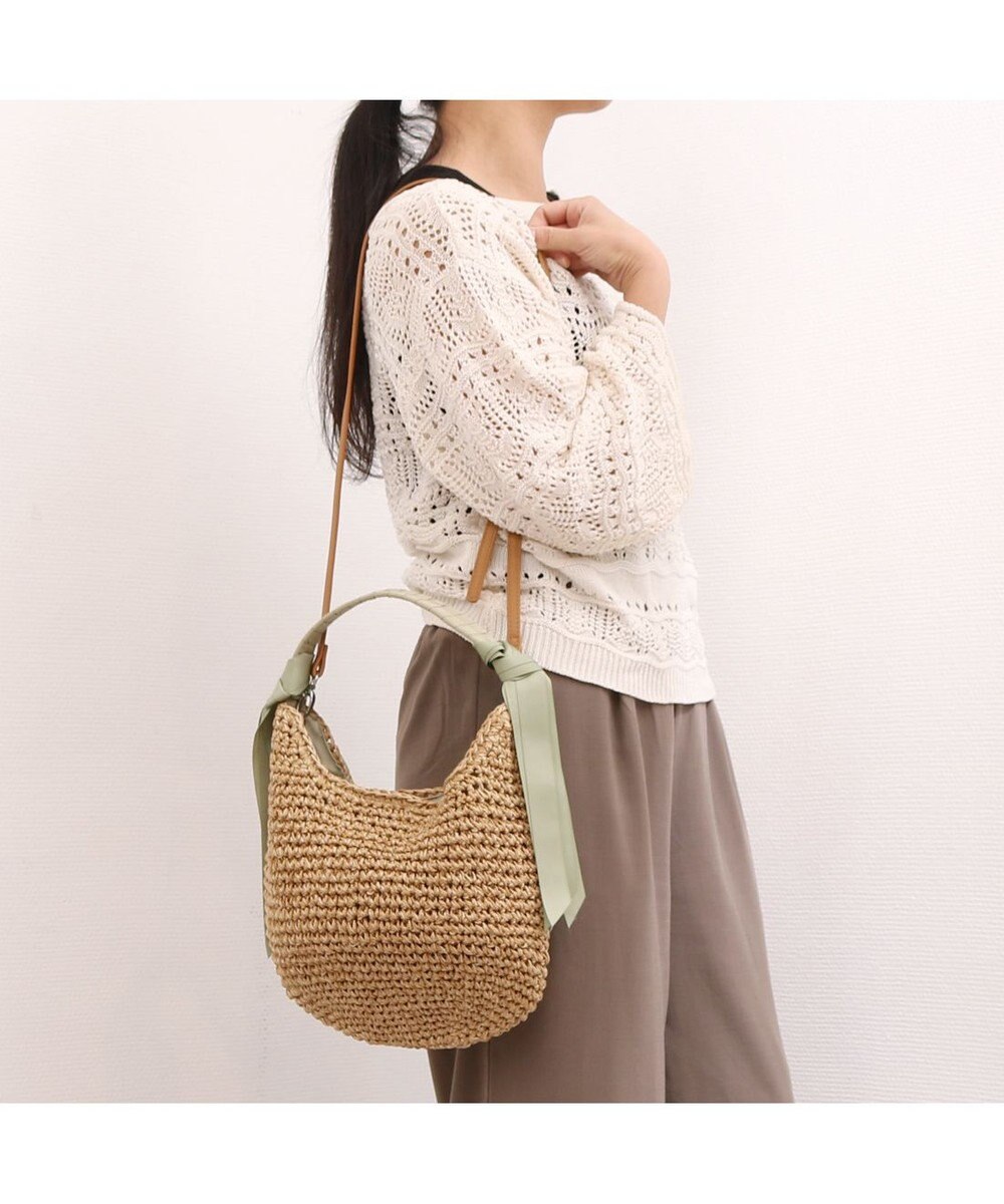 UNBILLION カシュカシュ cachecache / 下がりグログランクロッシェ2wayミニトート 