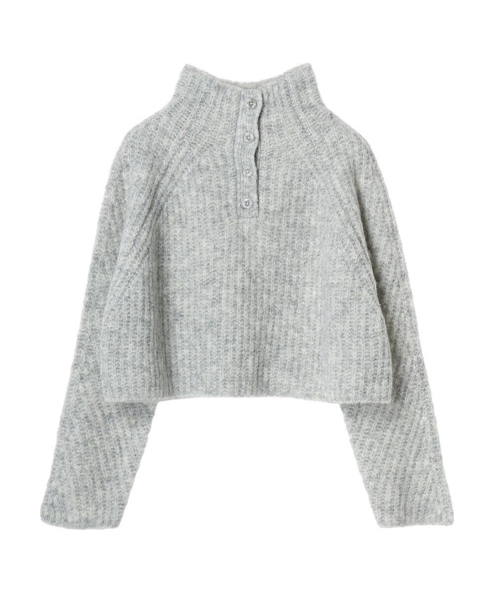 earth music&ecology フワフワＭＩＸハイネックショートニット 