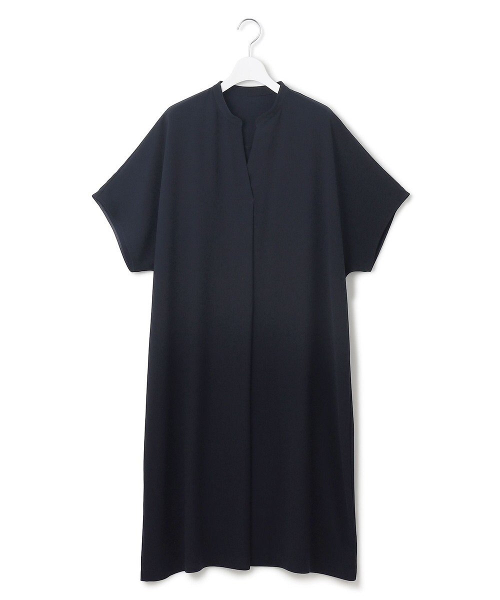 23区 L 【Lサイズ限定/吸水速乾/UVカット/接触冷感/】ストレッチジョーゼット 半袖ワンピース 