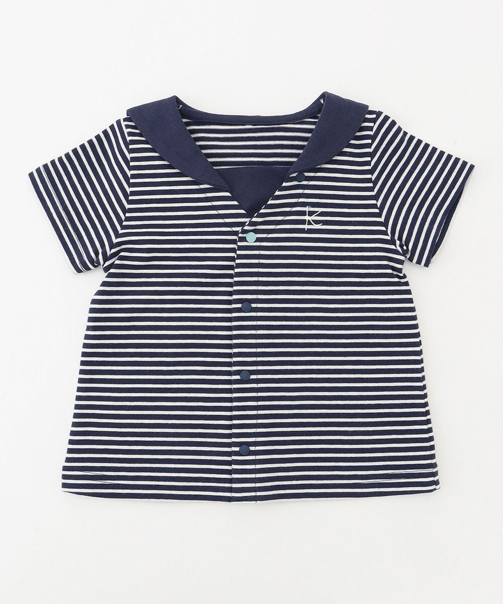 組曲 KIDS 【80-90cm】セーラーボーダー セットアップ 