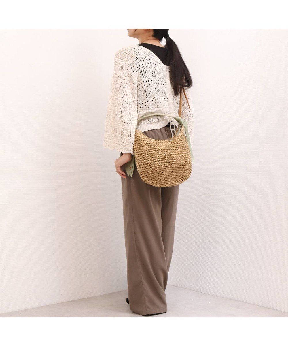 UNBILLION カシュカシュ cachecache / 下がりグログランクロッシェ2wayミニトート 